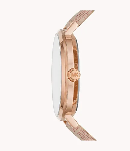 Vista 3 de Michael Kors Reloj Jayne MK7130 de aleación de oro rosa de tres manos para mujer Rosado Movimiento de cuarzo