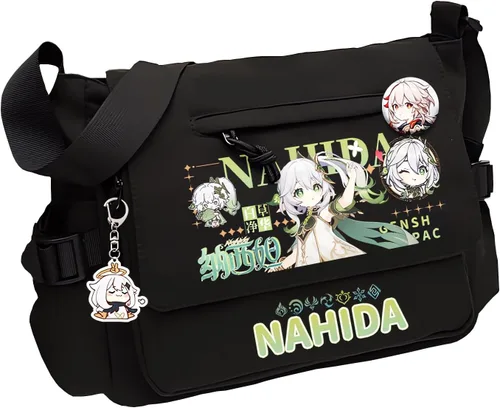 Vista 12 de Game Handbag Crossbody Bag, Cute Single Shoulder Bag, Adult 3D Print Anime Backpack Black-2