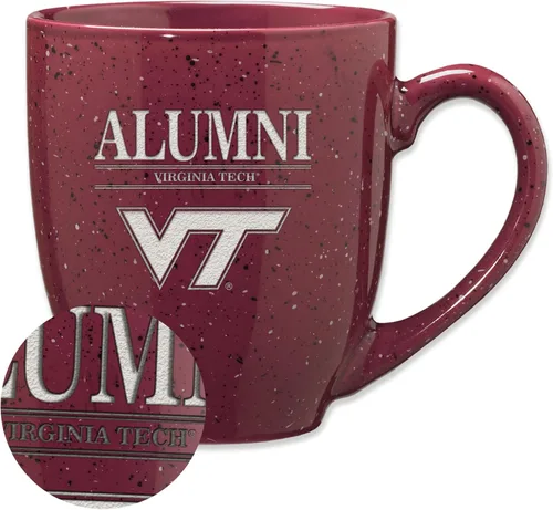 Vista 127 de Rico Industries NCAA Illinois Fighting Illini Alumni - Taza de café de cerámica moteada grabada con láser de 16 onzas