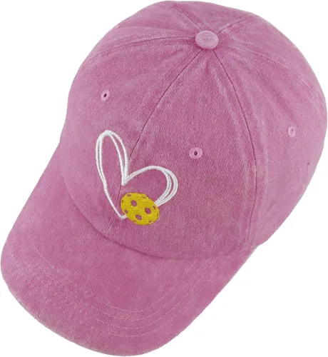 Vista 5 de Gorra de béisbol de pickleball para hombres y mujeres, divertida gorra de algodón bordada ajustable para deportes al aire libre