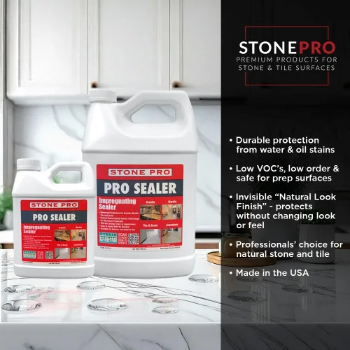 Vista 2 de StonePro Pro Sealer Quart - Sellador de impregnación para mármol y azulejos