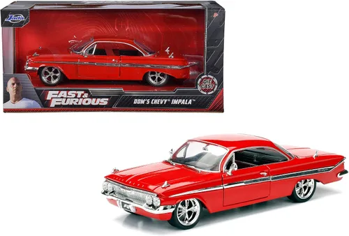 Vista 7 de Jada Toys Fast & Furious 8 - Vehículo de Dom, Chevy Impala, 1:24, moldeado a presión.