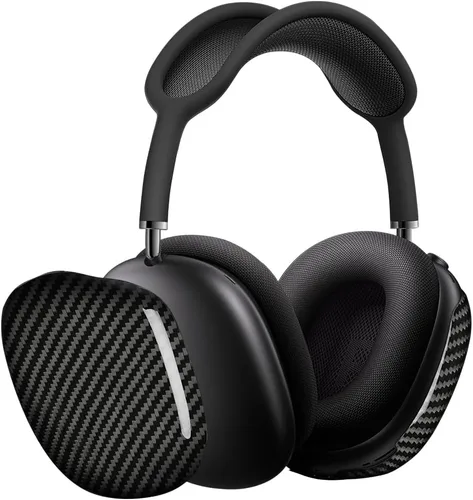 Vista 17 de MONOCARBON Funda de fibra de carbono real para AirPods Max (2024/2020), cubierta protectora de grado militar para auriculares Apple Max, único Azul