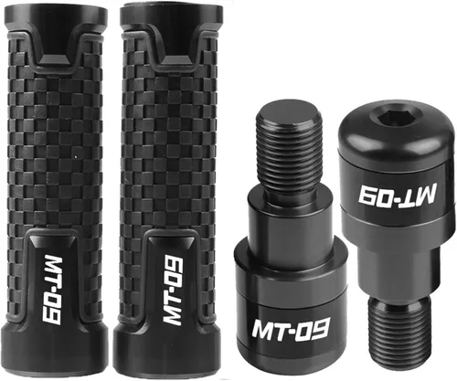Vista 20 de Para Yamaha MT-09 FZ-09 2014 2015 2016 MT09 FZ09 MT FZ 09 Accesorios de motocicleta Manillar Grips Mano extremos Cap (Color : A Negro)