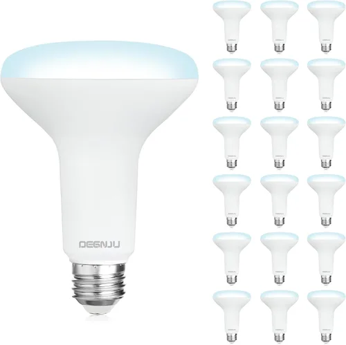Vista 17 de DEGNJU Paquete de 6 bombillas LED empotradas BR30, bombillas de inundación regulables para interiores, CRI80 7 W, equivalente a 65 W, 2700 K, blanco