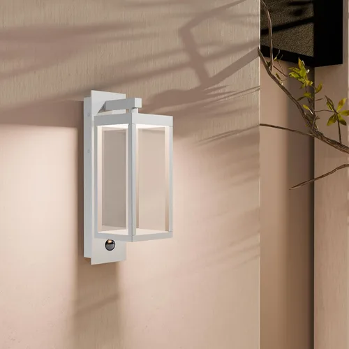 Vista 9 de Lámpara de pared LED con sensor de movimiento para exteriores, resistente al agua, lámpara exterior de aluminio para porche, patio, entrada, puerta