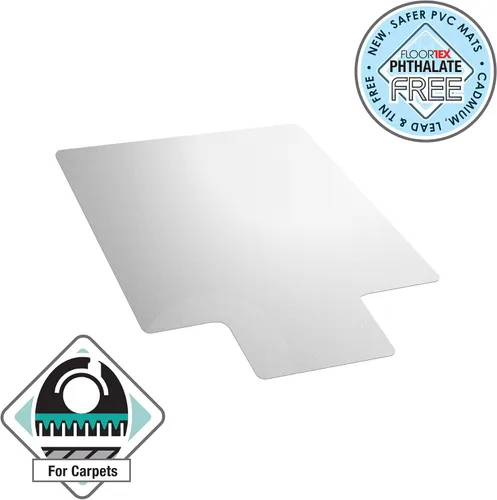 Vista 3 de Floortex Alfombrilla de vinilo antiestática para sillas de hasta 3/8" - 36" x 48