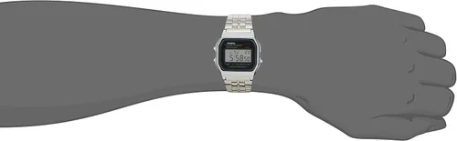 Vista 4 de Casio Reloj de pulsera digital clásico A159W-N1DF, Digital