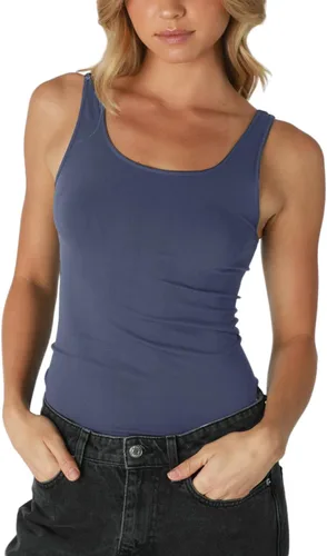 Vista 19 de NIKIBIKI Playera sin costuras clásica premium para mujer, fabricada en EE. UU., talla única
