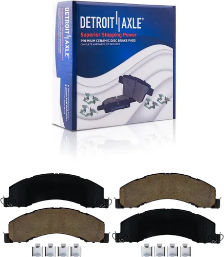 Vista 13 de Detroit Axle - Kit de freno delantero para Dodge Ram 1500 Durango Dakota Chrysler Aspen Dakota Driver Side Disco Freno Pinza de freno de cerámica