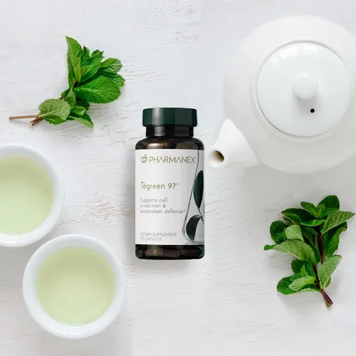 Vista 7 de Nu Skin Pharmanex Tegreen 97 Cell Protection 120 unidades Soporte antioxidante para una función celular saludable Extracto de té verde