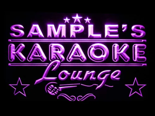 Vista 9 de ADVPRO pk-tm Nombre Personalizado Karaoke Lounge Bar Cerveza Neon Sign Azul