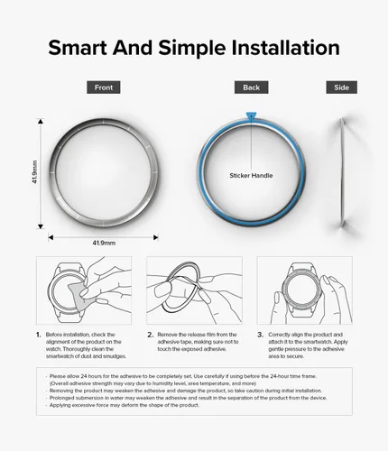 Vista 9 de Ringke Estilo de bisel interior [elegante marco de acero inoxidable] compatible con Samsung Galaxy Watch 5 Pro, protector antiarañazos, accesorio