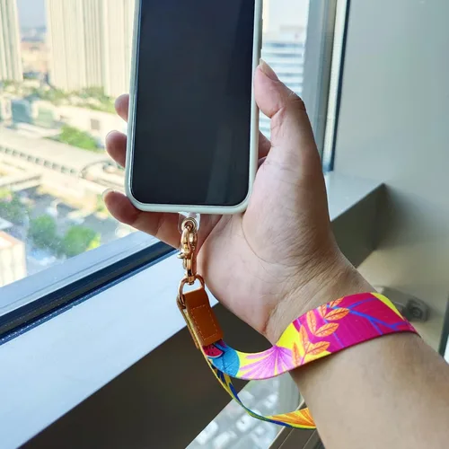 Vista 6 de Cordón para teléfono celular, correa cruzada para teléfono, correa de muñeca, cordones para llaves, correas de hombro ajustables universales