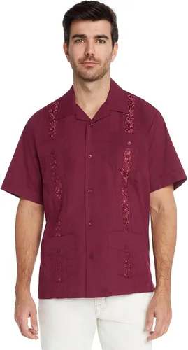 Vista 5 de 9 Crowns Essentials Guayabera - Camisa con botones para hombre
