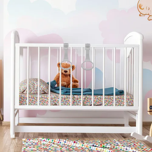 Vista 6 de 2 anillos de dominadas para corralito para bebés: anillos para corral de juegos, asistente de ejercicios de caminar para bebés, corralito y cuna