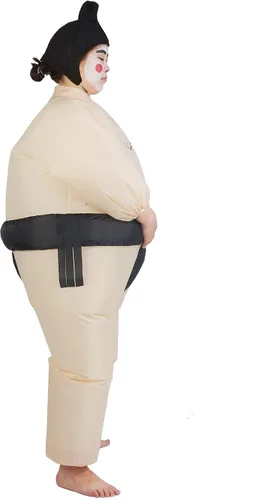 Vista 5 de ATDAWN Trajes inflables de lucha libre de sumo para niños, disfraces inflables, disfraz de Halloween, disfraz de explosión, talla única
