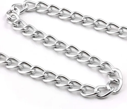 Vista 3 de MILAKOO Gargantilla de cadena punk con colgante de anillo en forma de O, larga multicapa