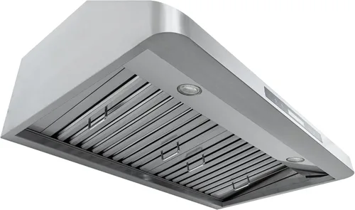Vista 2 de PROLINE - Campana extractora para debajo del gabinete de 30 pulgadas, con canalización, 900 CFM, acero inoxidable, luces LED, motor soplador ultra