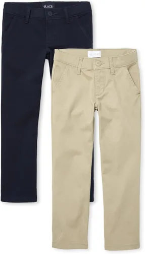 Vista 11 de The Children's Place Girls Bootcut Chino Pants Bisquit