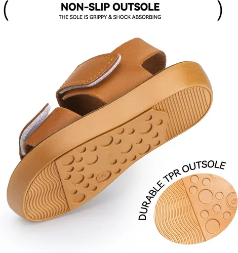 Vista 4 de Trary Sandalias de verano para bebés, niñas y niños, zapatos lindos para niños, sandalias ligeras con punta abierta, sandalias para la playa