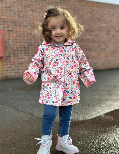 Vista 29 de Arshiner Chamarra impermeable con capucha para niña, para bebé y niño