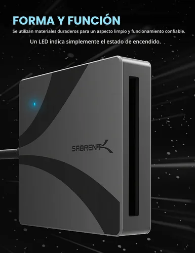 Vista 6 de SABRENT Lector de tarjetas USB tipo C CFast 2.0 [CR-CF20]
