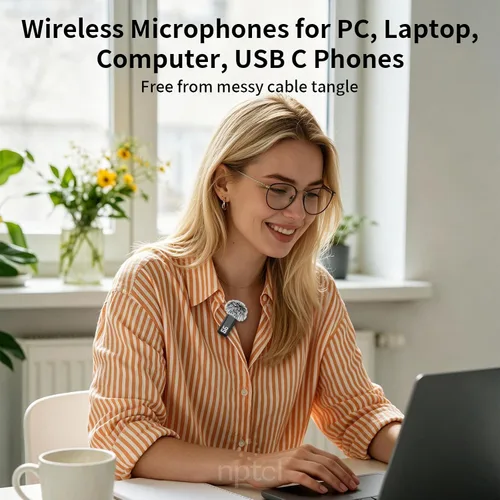 Vista 2 de Micrófono inalámbrico USB tipo C para iPhone 17/15/16 PC ordenador