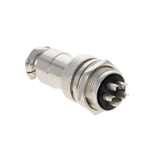 Vista 8 de Heyiarbeit Plata Negro GX12-2 15A 2P Aviación Conector Hembra/Macho Panel de Alambre de Alimentación Chasis Accesorios Conector de Metal Aviación 1