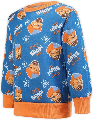 Vista 4 de Blippi Conjunto de camisa y pantalones de manga larga para niños pequeños y niños pequeños