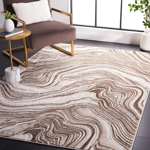Vista 25 de SAFAVIEH Meadow Collection - Alfombra para pasillo, 2 x 7 pies, azul y gris, diseño abstracto moderno, no desprende pelusa y de fácil cuidado, ideal