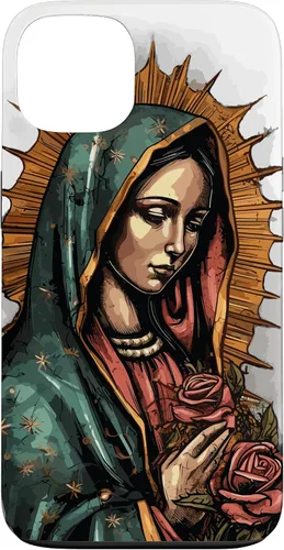 Vista 7 de Funda para iPhone 12 Pro Max Virgen De Guadalupe Católica Virgen De Guadalupe