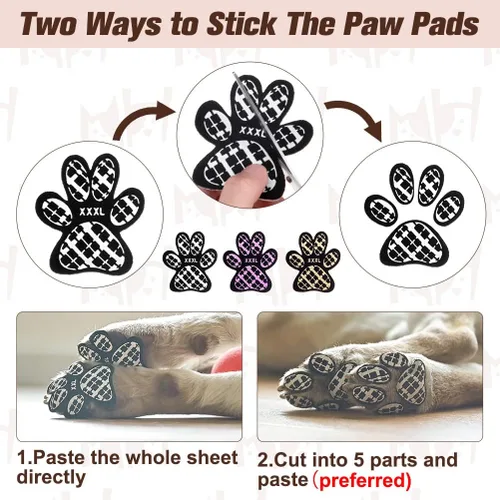 Vista 6 de BEAUTYZOO Protector de Patas de Perro para Pavimento Caliente, Agarres Antideslizantes para las Patas de Perros Mayores, Almohadillas de Tracción