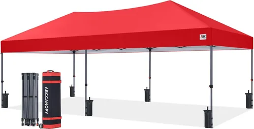 Vista 52 de ABCCANOPY Toldo desplegable – Tienda de campaña portátil para patio al aire libre resistente para patio trasero y terraza con 4 bolsas de arena Beige
