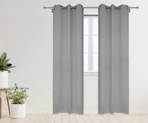 Vista 27 de YOUR CHAIR COVERS - Cortinas opacas de poliéster con ojales - (negro 52 x 63 pulgadas - juego de 2) - para oscurecer la habitación, dormitorio, sala