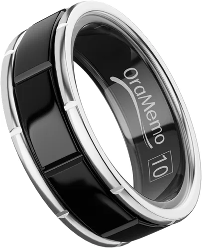 Vista 23 de Smart Ring 1.0, rastreador de actividad física para hombres/mujeres Oro mate y plata