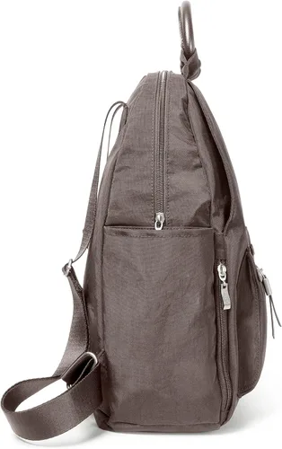 Vista 22 de Baggallini Mochila todo el día para mujer con pulsera de teléfono RFID, Negro, talla única