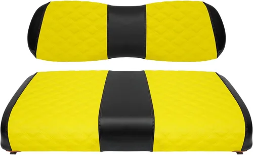 Vista 22 de Fundas de asiento delantero para carrito de golf para Yamaha Drive 2007-2016/Drive 2 2017+ Cojín de asiento universal OEM delantero, fundas de Negro
