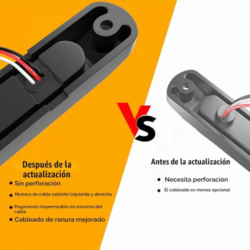 Vista 3 de PSEQT - Barra de luces LED para remolque de 10" rojo, luces traseras de freno, luces de identificación de parada y giro, tira de luz de remolque