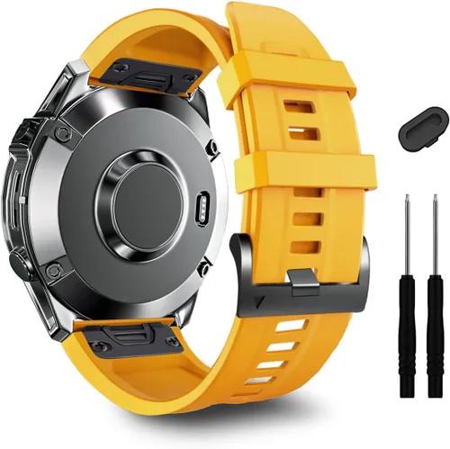 Vista 17 de ZPJPPLX Correa de silicona de ajuste rápido de 0.866 in compatible con Garmin Fenix 8 AMOLED 1.850 in/7 Pro/7/6 Pro/6/5 Plus/5, correas de repuesto
