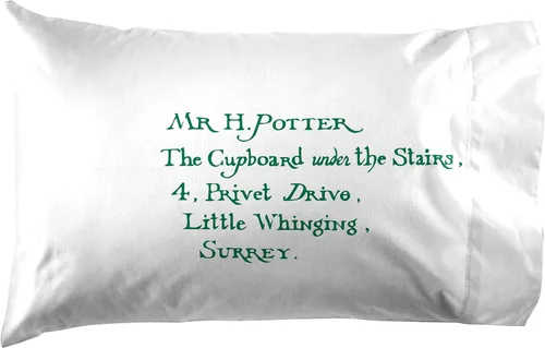 Vista 3 de Jay Franco - Paquete de fundas de almohada de Harry Potter con letras y House Gryffindor