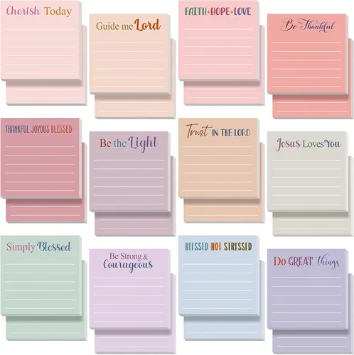 Vista 15 de Yinder 12 notas adhesivas inspiradoras, bonitas notas adhesivas motivacionales, regalos de agradecimiento a los empleados, a granel para profesores