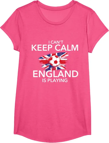 Vista 17 de I Can't Keep Calm England Is Playing - Camiseta para amantes del fútbol, Negro