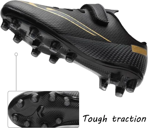 Vista 4 de Zapatos de fútbol para niños y niñas, zapatos deportivos antideslizantes para exteriores e interiores