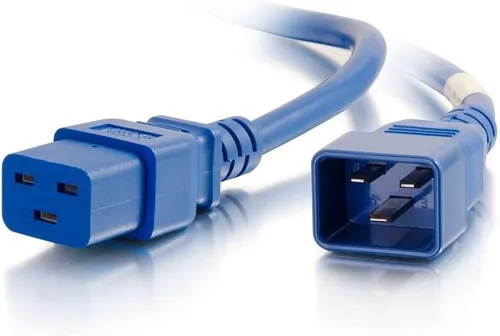 Vista 109 de Cable de alimentación C2G, cable de extensión corto, cable de extensión de alimentación, cable de alimentación de bloqueo, 10A, 250V, negro, 1 pie