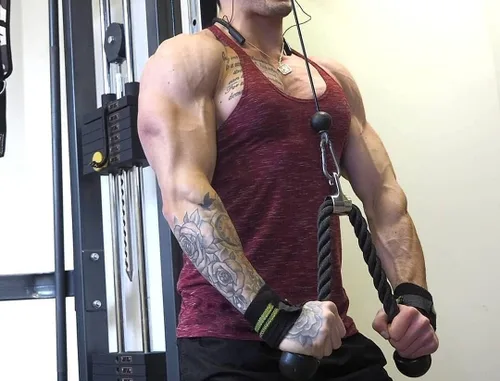 Vista 4 de COOFANDY Camisetas sin mangas para hombre, paquete de 3 camisetas sin mangas para gimnasio, espalda en Y, para entrenamiento, culturismo, camisetas