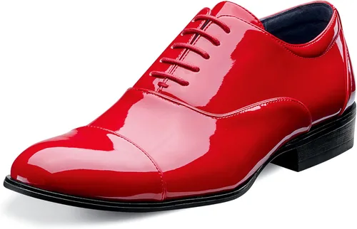 Vista 8 de Stacy Adams Gala Oxford para hombre Charol negro