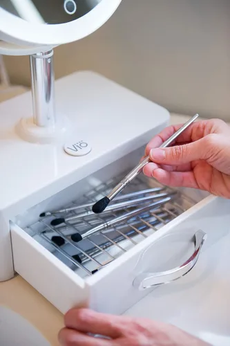 Vista 6 de VIO Espejo de belleza con cajón de limpieza de productos de luz UV
