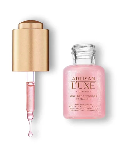 Vista 2 de Artisan L'uxe One Drop Wonder Aceite Facial Aceites Radiantes con Iluminadores de Perlas Rosas Orgánico Argán y Aceite Facial Hidratante Marroquí