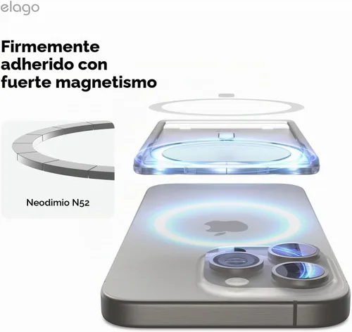 Vista 3 de elago Tarjetero magnético transparente para iPhone